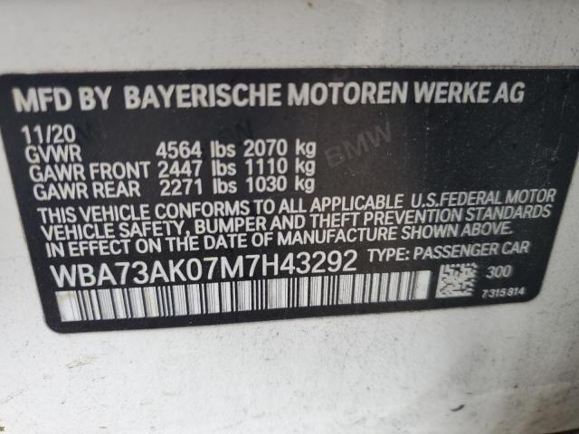 2021 BMW 228XI WBA73AK07M7H43292