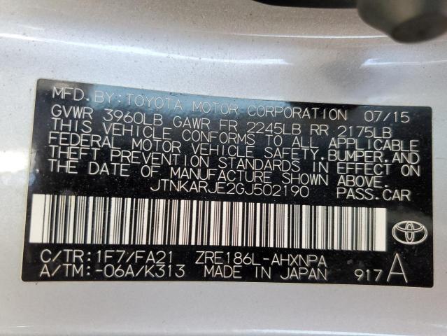 2016 TOYOTA SCION IM - JTNKARJE2GJ502190