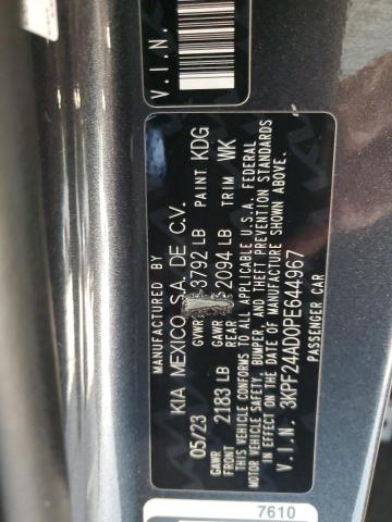 2023 KIA FORTE LX 3KPF24AD0PE644967