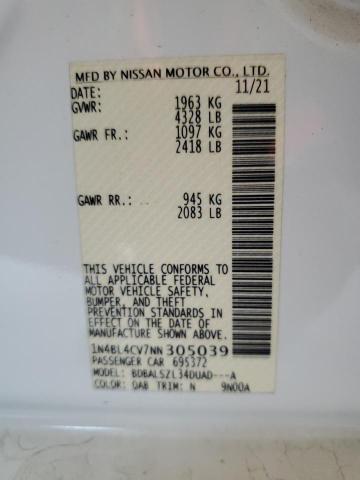 2022 NISSAN ALTIMA SR #3302810890