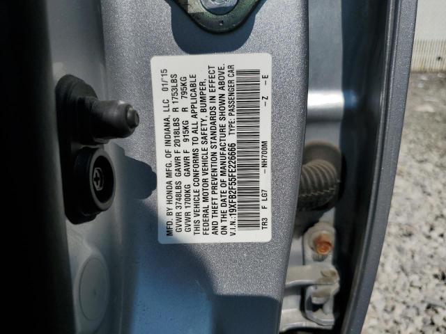 2015 HONDA CIVIC LX 19XFB2F55FE226666