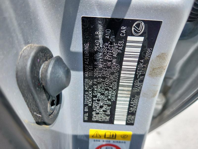 2018 LEXUS ES 350 58ABK1GG8JU087057
