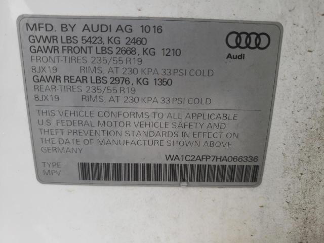 2017 AUDI Q5 PREMIUM WA1C2AFP7HA066336