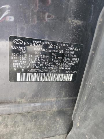 2022 HYUNDAI SANTA FE L KM8S7DA29NU030251
