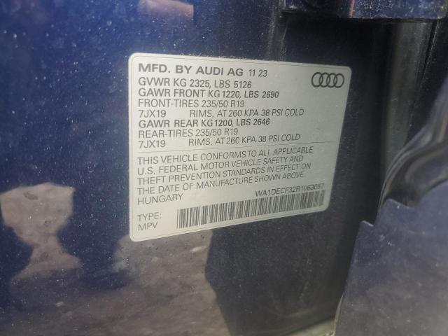 2024 AUDI Q3 PREMIUM WA1DECF32R1063057