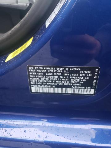 2016 VOLKSWAGEN PASSAT S 1VWAT7A36GC061100