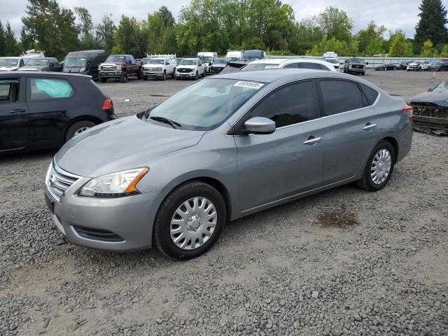 NISSAN SENTRA S 2013 gray sedan 4d gas 3N1AB7AP5DL714284 photo #1