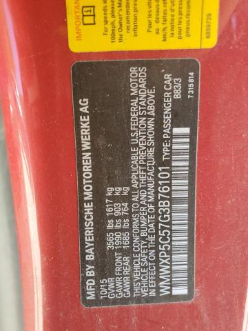 2016 MINI COOPER WMWXP5C57G3B76101