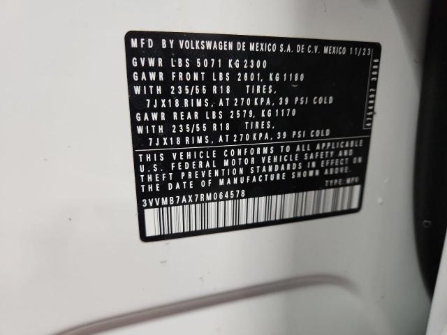 2024 VOLKSWAGEN TIGUAN SE 3VVMB7AX7RM064578