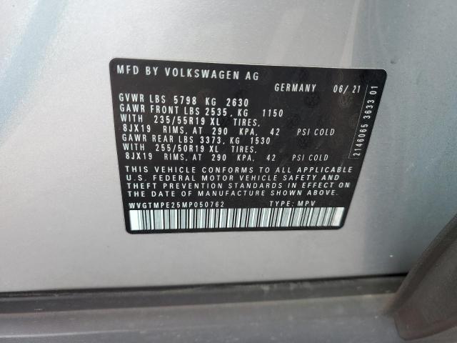 2021 VOLKSWAGEN ID.4 PRO S WVGTMPE25MP050762