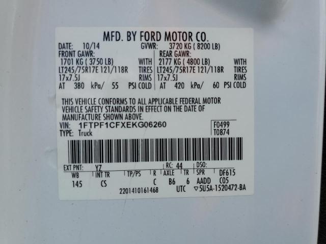 2014 FORD F150 - 1FTPF1CFXEKG06260