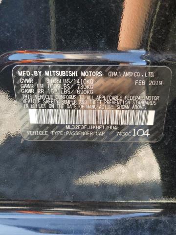 2019 MITSUBISHI MIRAGE G4 ML32F3FJ1KHF12904