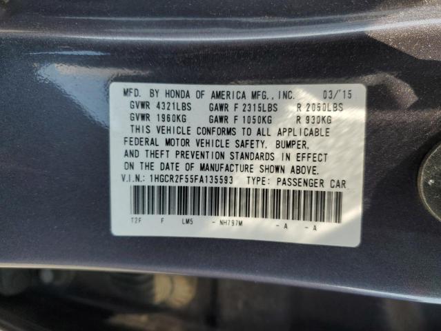 2015 HONDA ACCORD SPO 1HGCR2F55FA135593