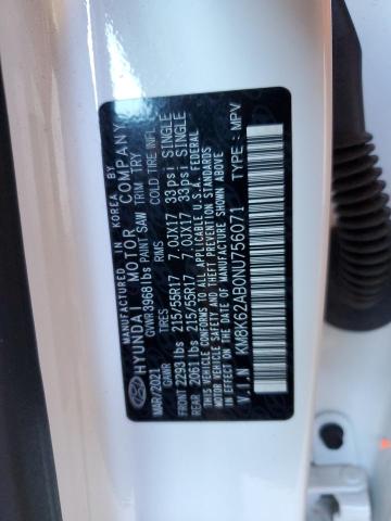 2022 HYUNDAI KONA SEL KM8K62AB0NU756071