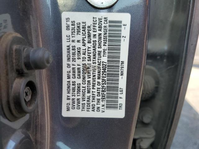 2015 HONDA CIVIC LX 19XFB2F53FE294027