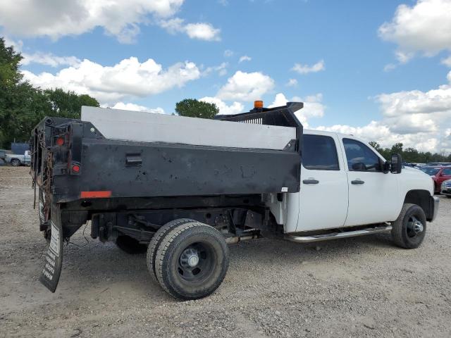 CHEVROLET SILVERADO 2008 white crew pic gas 1GBJC33K68F181676 photo #4