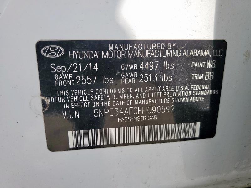 2015 HYUNDAI SONATA SPO - 5NPE34AF0FH090592