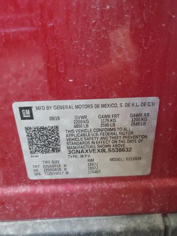 2020 CHEVROLET EQUINOX LT - 3GNAXVEX8LS538632