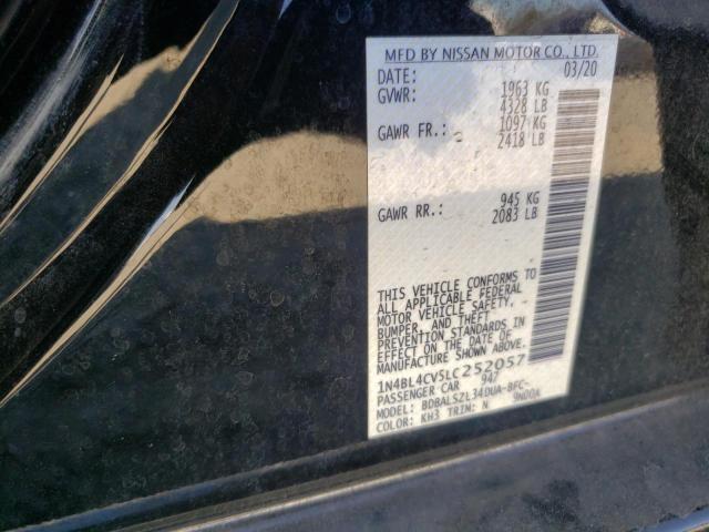 2020 NISSAN ALTIMA SR - 1N4BL4CV5LC252057