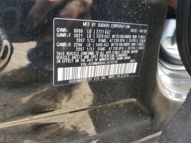 2020 SUBARU ASCENT TOU 4S4WMARD4L3470735