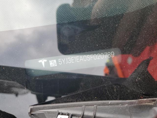 2025 TESLA MODEL 3 5YJ3E1EA0SF020789