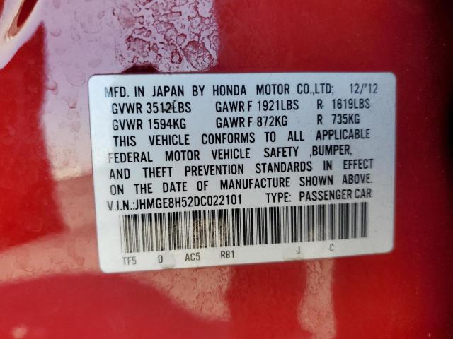 2013 HONDA FIT SPORT - JHMGE8H52DC022101