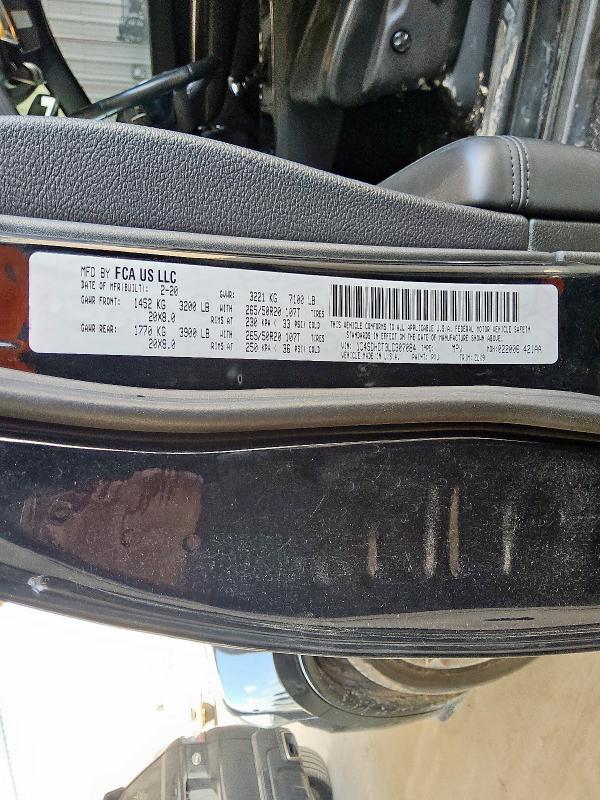 2020 DODGE DURANGO R/ 1C4SDHCT3LC307084