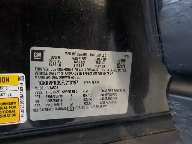 2015 GMC ACADIA SLE 1GKKVPKD9FJ213197