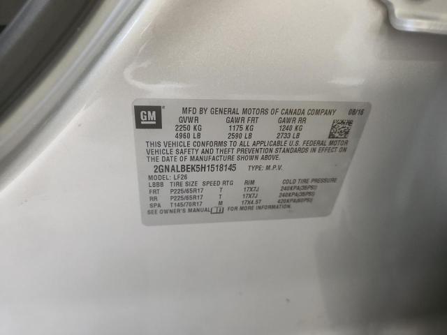 2017 CHEVROLET EQUINOX LS 2GNALBEK5H1518145