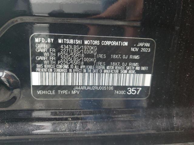 2024 MITSUBISHI OUTLANDER JA4ARUAU2RU005106