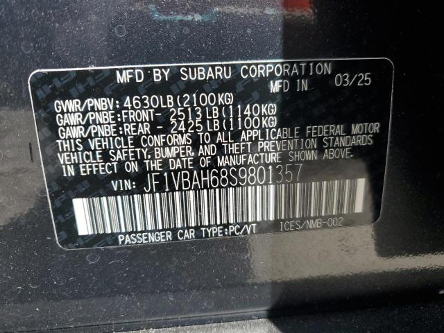 2025 SUBARU WRX PREMIU JF1VBAH68S9801357