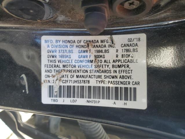 2018 HONDA CIVIC EX 2HGFC2F71JH537878
