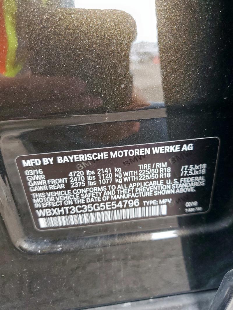2016 BMW X1 XDRIVE2 - WBXHT3C35G5E54796