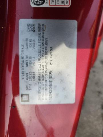 2018 CHEVROLET CAMARO ZL1 1G1FK3D65J0108029