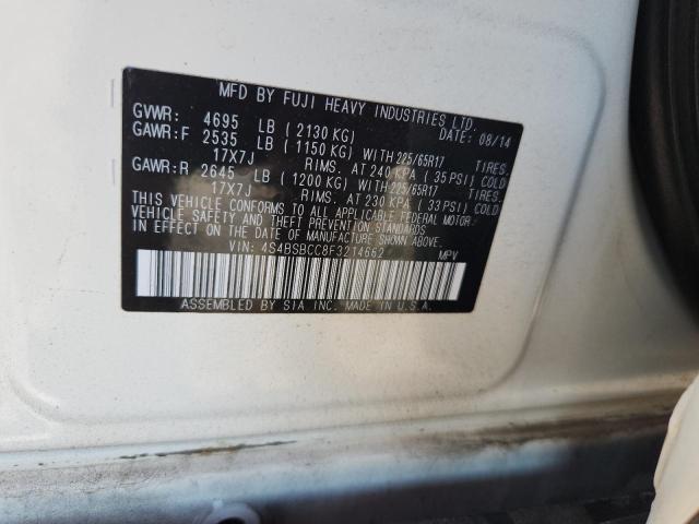 2015 SUBARU OUTBACK 2. 4S4BSBCC8F3214662