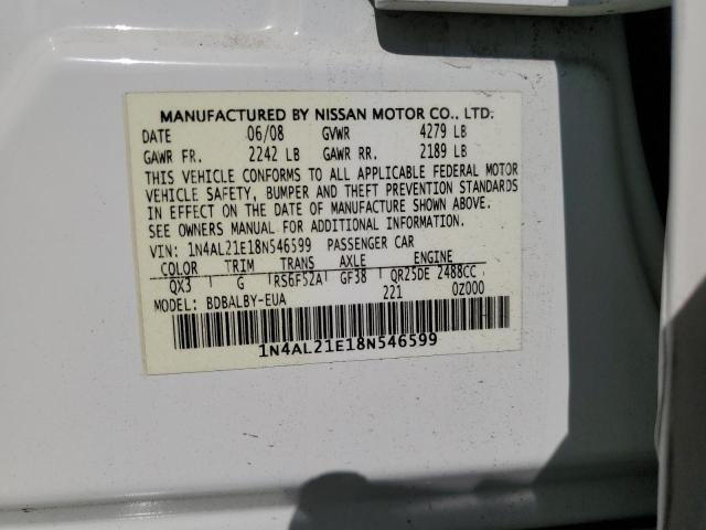 2008 NISSAN ALTIMA 2.5 #3303877705