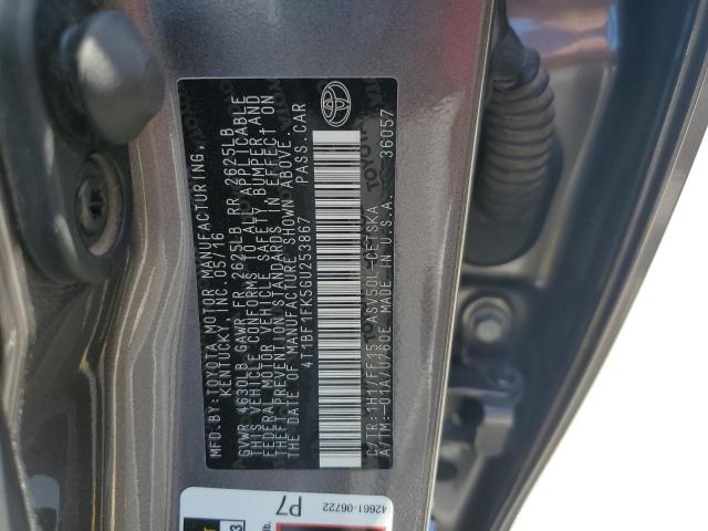 2016 TOYOTA CAMRY LE 4T1BF1FK5GU253867