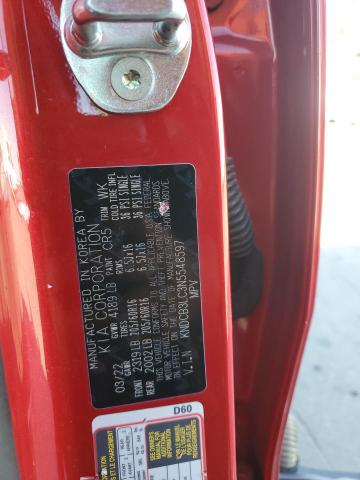 2022 KIA NIRO LX KNDCB3LC3N5548597