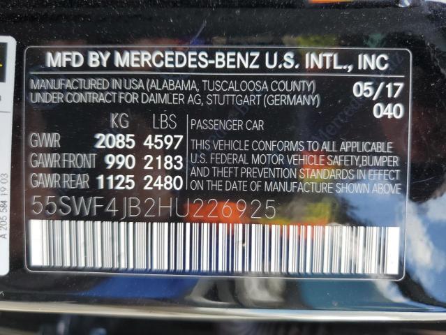 2017 MERCEDES-BENZ C 300 55SWF4JB2HU226925