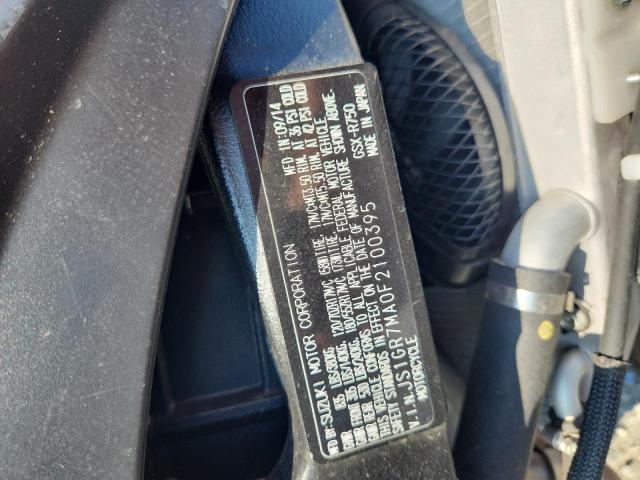 2015 SUZUKI GSX-R750 JS1GR7MA0F2100395