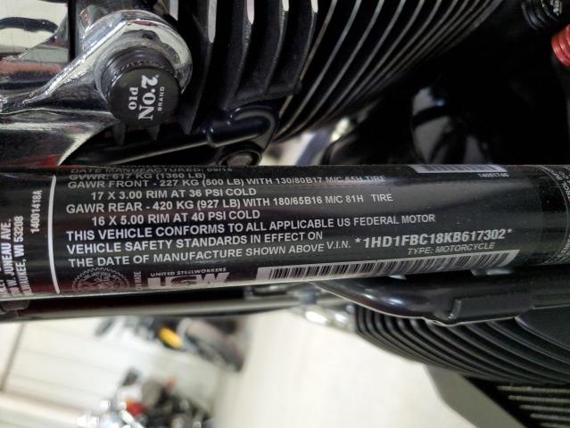 2019 HARLEY-DAVIDSON FLHR 1HD1FBC18KB617302