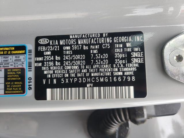 2021 KIA TELLURIDE 5XYP3DHC5MG166798