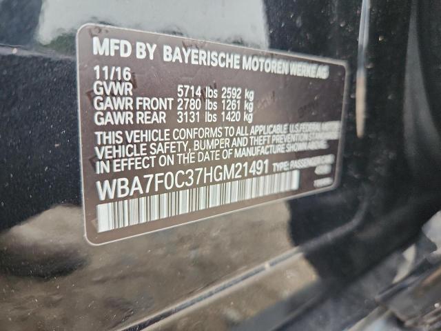 2017 BMW 750 I WBA7F0C37HGM21491