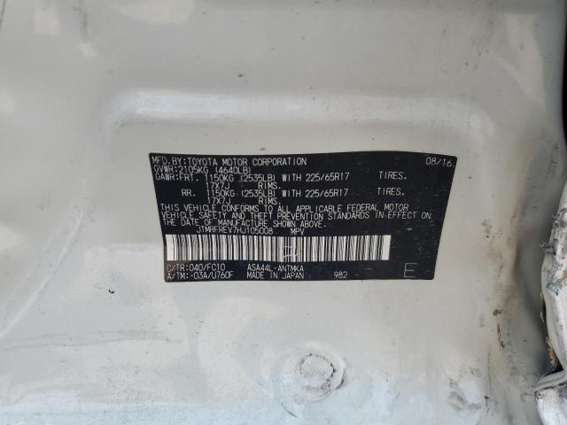 2017 TOYOTA RAV4 XLE JTMRFREV7HJ105008
