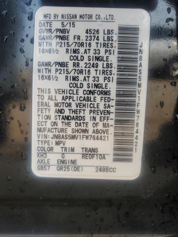 2015 NISSAN ROGUE SELE - JN8AS5MV1FW764421