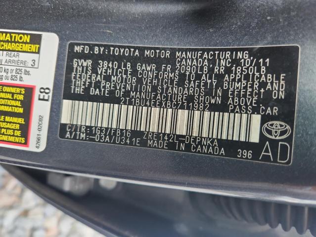 2011 TOYOTA COROLLA BA - 2T1BU4EEXBC711982