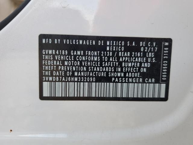 2017 VOLKSWAGEN JETTA SE 3VWDB7AJ6HM332090
