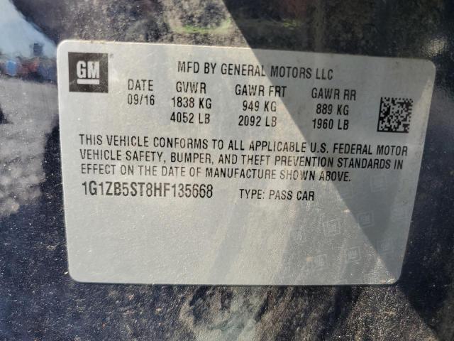 2017 CHEVROLET MALIBU LS 1G1ZB5ST8HF135668
