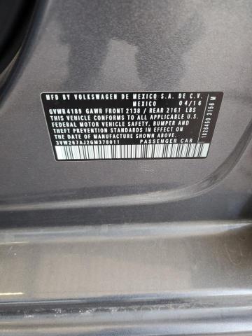 2016 VOLKSWAGEN JETTA S - 3VW267AJ2GM378011