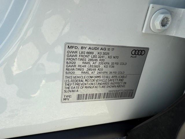 2018 AUDI Q7 PRESTIG WA1VAAF77JD020554